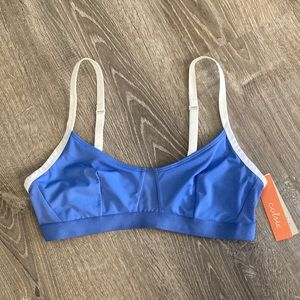 Colsie blue and white bralette adjustable straps loungewear Medium